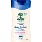 douche peaux sensibles arbre vert